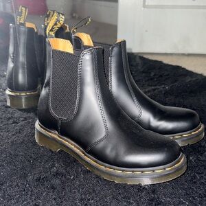 Dr. Martens Black Leather Ankle Boots